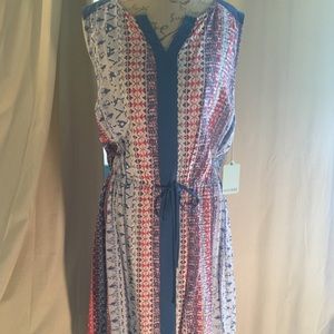 Geometric Print Dress